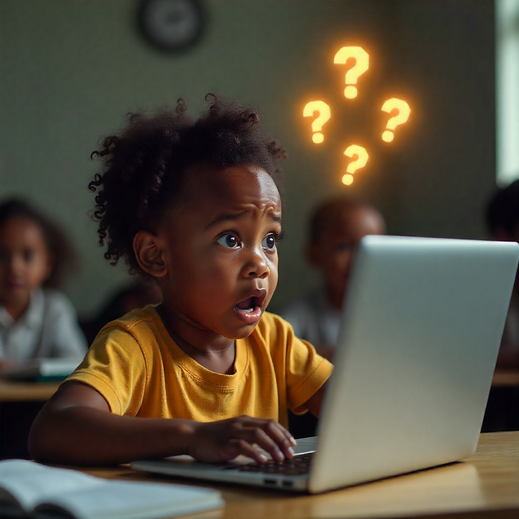 Frustrated child in a traditional program