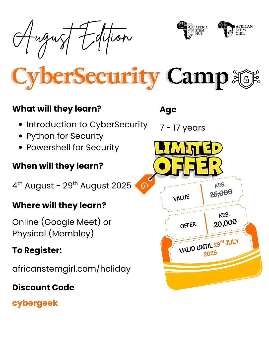 August Cybersecurity Classes